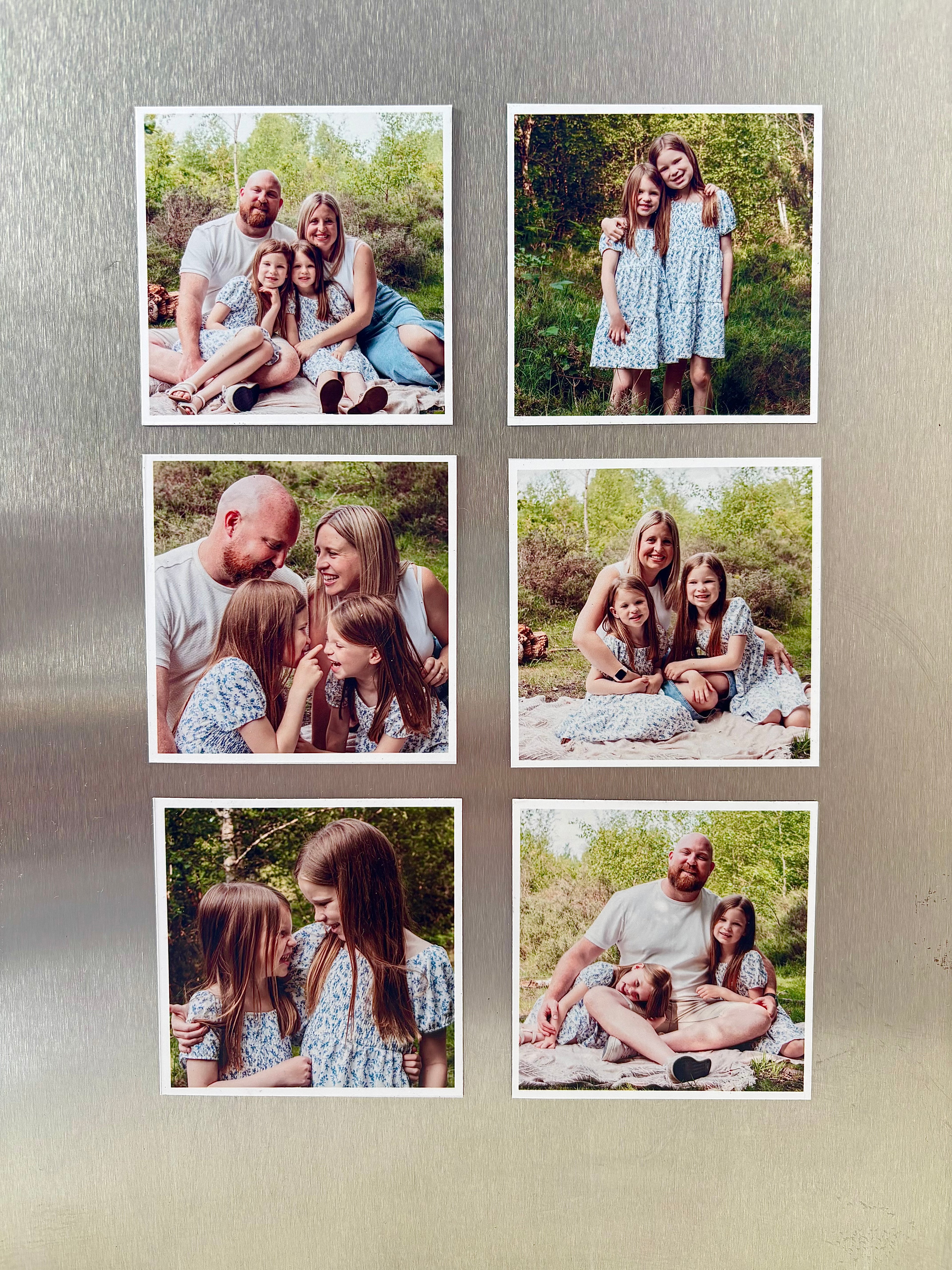 6 Photo Magnets 3" x 3"