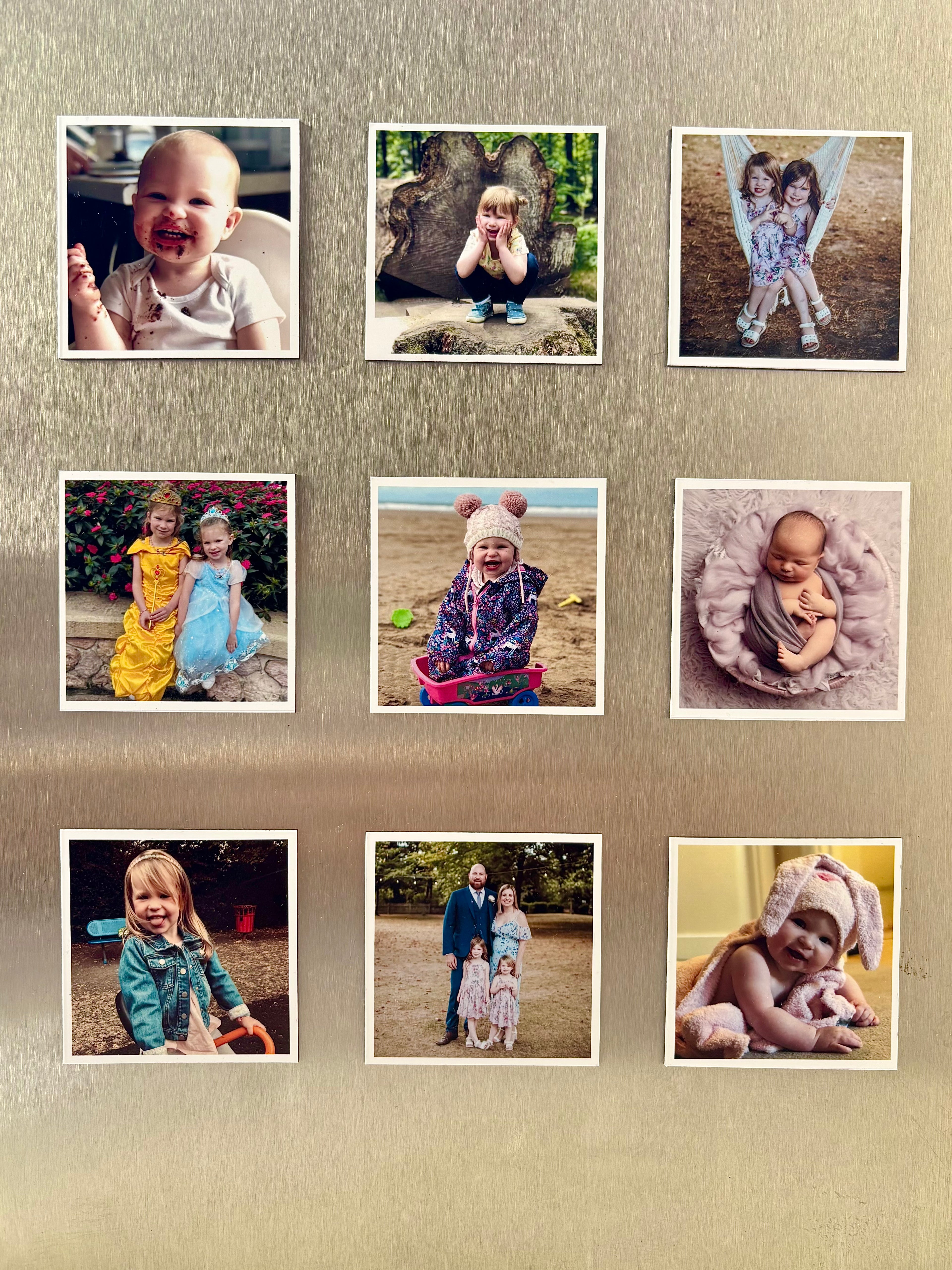 9 Photo Magnets 2.5" x 2.5"
